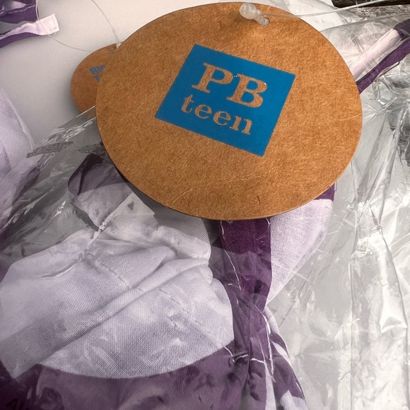 NEW Pottery Barn Teen twist tie panels curtains drapes - Picture 3 of 10